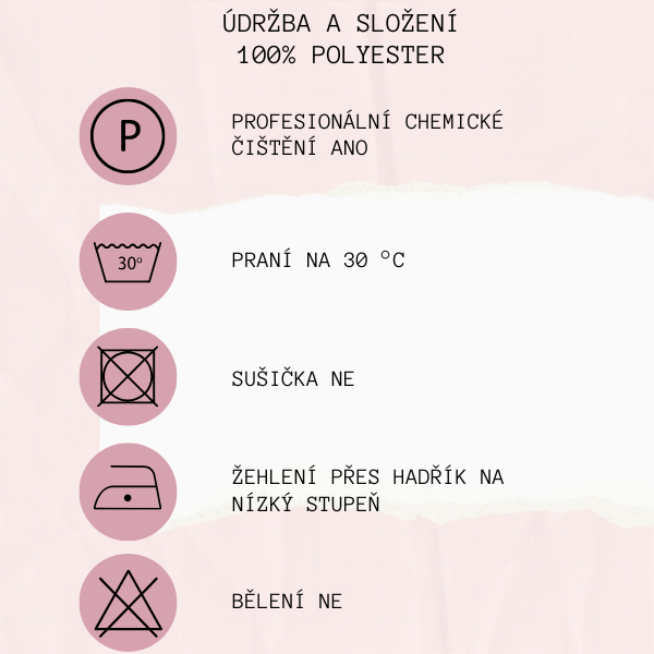 Pink Rustic Washing Tips Clothes Label